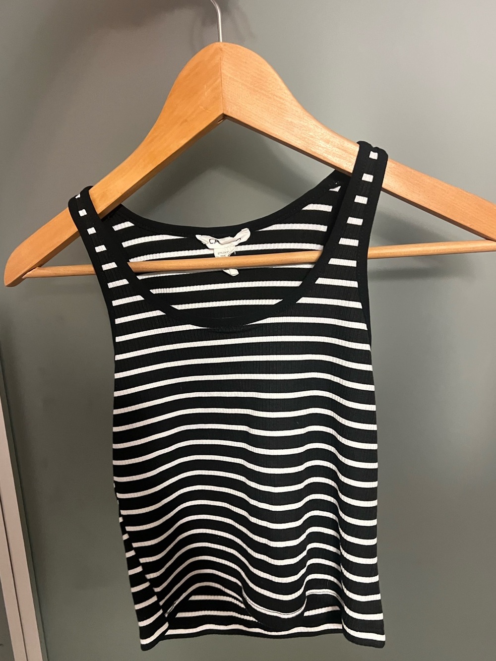 Black & White Striped Tank Top